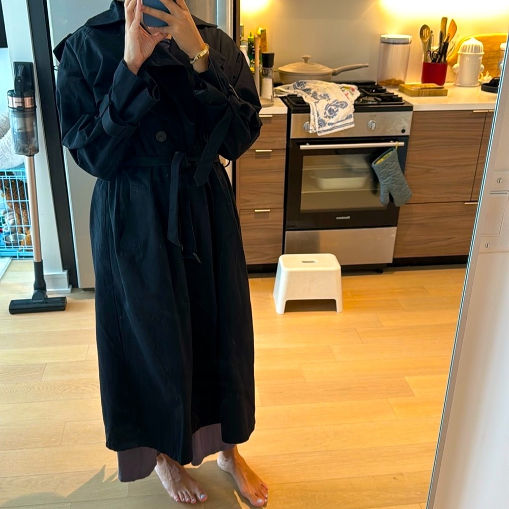 Oversize trench coat